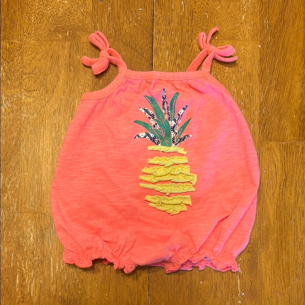 Coral Pineapple Kids Top